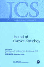 Journal of Classical Sociology Special Issue: Reclaiming Arnold Van Gennep’s Les rites de passage (1909)
