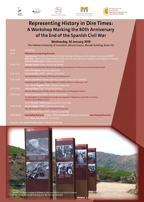 Representing History in Dire Times: A Workshop Marking the 80th Anniversary of the End of the Spanish Civil War